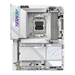GIGABYTE AORUS GA-X870E PRO ICE - AM5 ATX Motherboard, White, DDR5 up to 256GB, PCIe 5.0, Wi-Fi 7, USB4