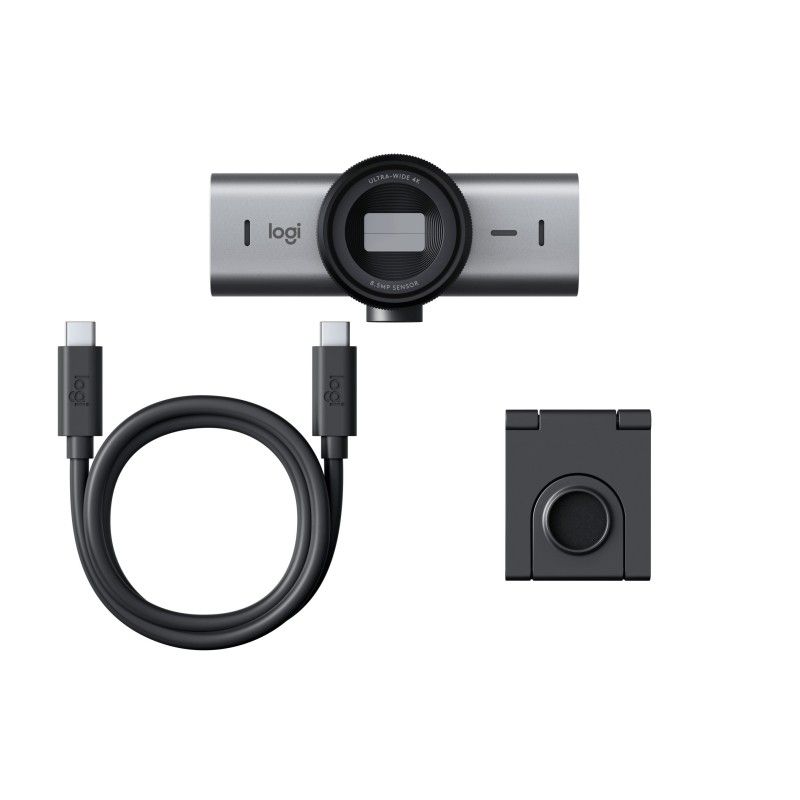 Logitech MX Brio 705 Business - 960-001530 - 4K 60fps Webcam, Autofocus, Privacy Shutter, Graphite