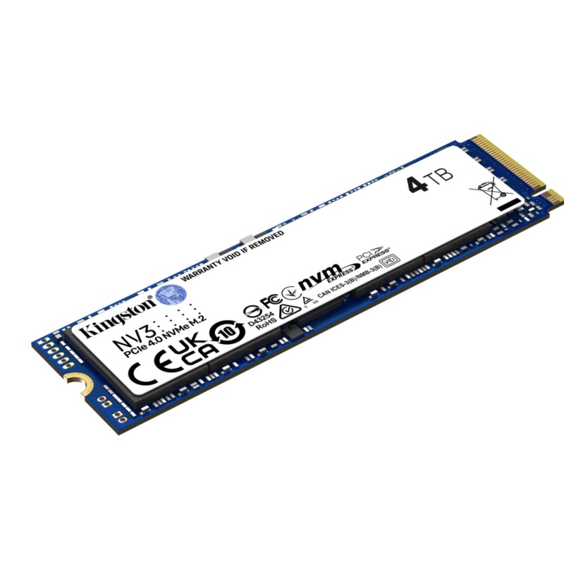Kingston NV3 SSD - SNV3S/4000G - 4TB M.2 NVMe PCIe Gen4 x4 (High-Speed, Low-Power) — Buy in Cyprus with Fast Delivery