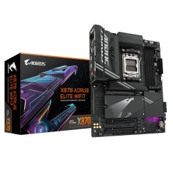 Gigabyte GA-X870 A Elite WiFi7 - AM5 ATX Motherboard - DDR5 up to 256GB, PCIe 5.0, Wi-Fi 7, 2.5Gb LAN, Bluetooth 5.4, Black