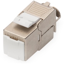 Digitus Keystone CAT6A RJ45 Jack - AWG 22-26 - 360° Tool-Free Mounting - Silver - 24-Pack — Buy in Cyprus with Fast Delivery