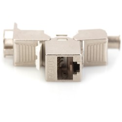 Digitus Keystone CAT6A RJ45 Jack - AWG 22-26 - 360° Tool-Free Mounting - Silver - 24-Pack — Buy in Cyprus with Fast Delivery