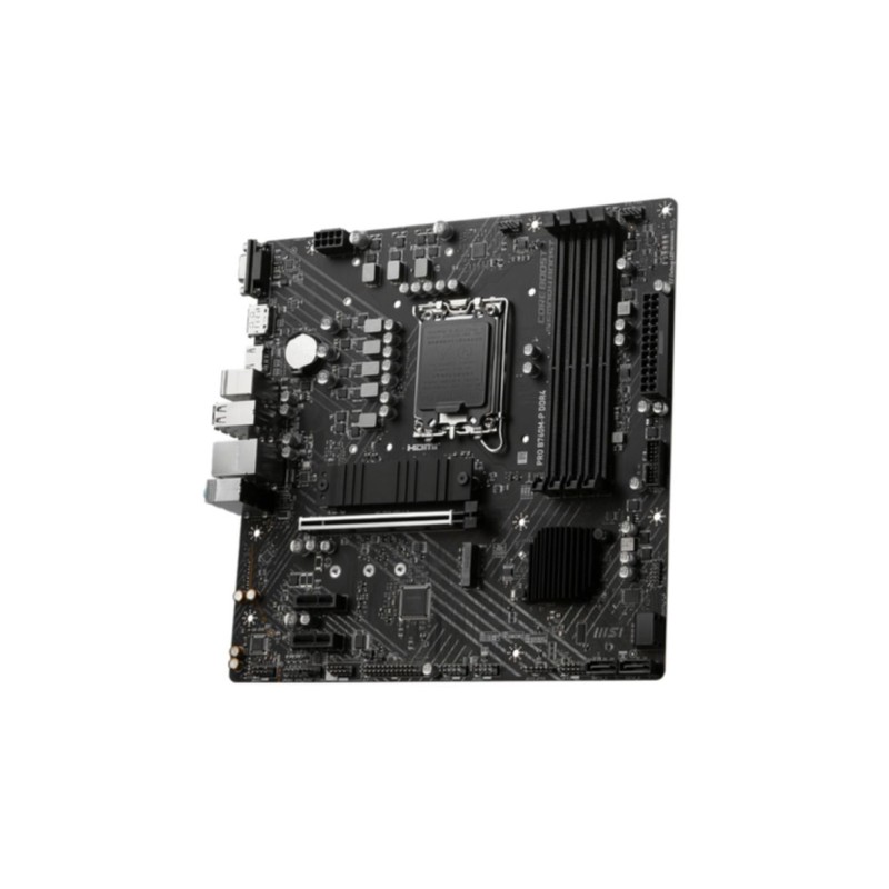 MSI PRO B760M-P DDR4 - LGA1700 Micro-ATX Motherboard, Intel B760, DDR4 up to 128GB, 2x M.2, 2.5Gb LAN (Black)