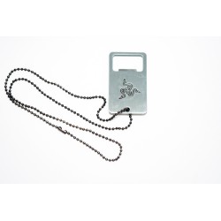 Razer Bottle Opener - Stainless Steel Dog Tag with Chain - Gamer Gift — Buy in Cyprus with Fast Delivery