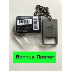 Razer Bottle Opener - Stainless Steel Dog Tag with Chain - Gamer Gift — Buy in Cyprus with Fast Delivery