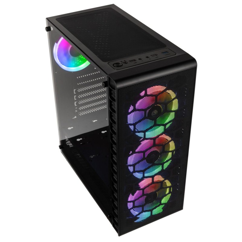 Kolink Observatory Lite Mesh RGB Mid-Tower - Tempered Glass - Black — Buy in Cyprus with Fast Delivery