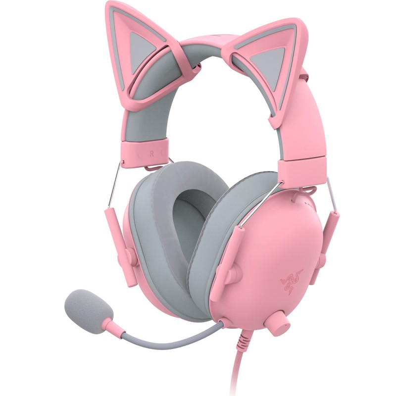 Razer Kitty Ears - V2 - Quartz Pink, Clip-on Headset Ears, Universal Fit — Buy in Cyprus with Fast Delivery