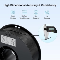 Creality EN-PLA Value Pack - 3301010476 - Black, 1.75mm PLA filament, four spools (4x spools) 4kg