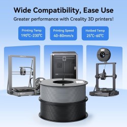 Creality EN-PLA Value Pack - 3301010476 - Black, 1.75mm PLA filament, four spools (4x spools) 4kg