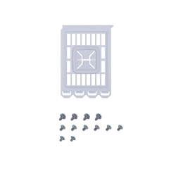 Vertical GPU Kit for A3-mATX - A3-1W - White, PCIe 4.0 Riser Cable Included — Buy in Cyprus with Fast Delivery