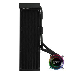 Lian Li HydroShift II LCD-C 360 - HYDROSHIFT II LCD-C 360 - Black, LCD display, Fanless 360mm AIO CPU Cooler