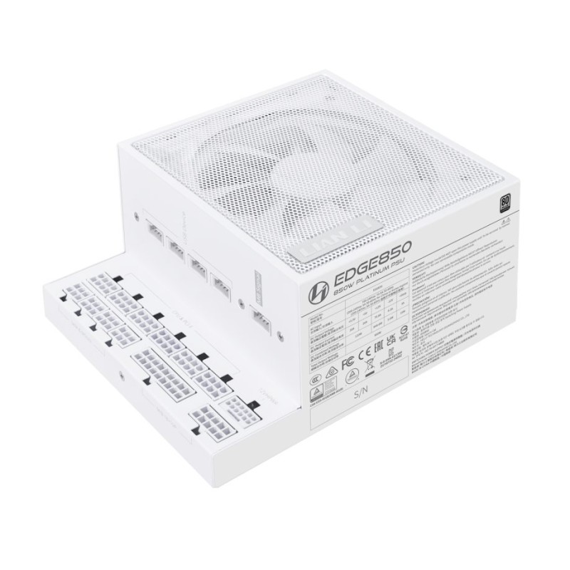 Lian Li Edge 850W White ATX PSU - 80+ Platinum - Fully Modular — Buy in Cyprus with Fast Delivery