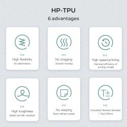 Creality HP-TPU White Filament - 3301040031 - Color White, Diameter 1.75mm, Weight 1kg — Buy in Cyprus with Fast Delivery