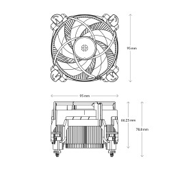 ARCTIC Alpine 17 - Alpine 17 - 95W CPU Cooler for Intel LGA1700 — Buy in Cyprus with Fast Delivery