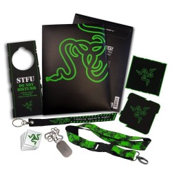 Razer LEET PACK - v3 - Coasters, Lanyard, Pins, Stickers, Tattoos & Metal Dog Tag Chain — Buy in Cyprus with Fast Delivery