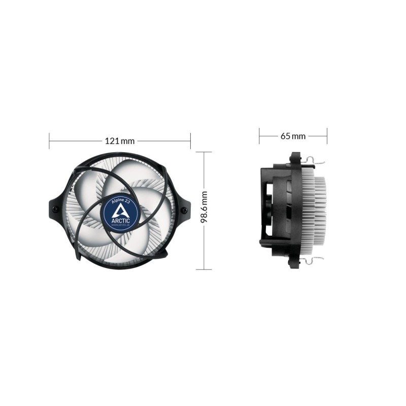 Arctic Alpine 23 - 23 - 95W CPU Cooler for AM4 Socket — Buy in Cyprus with Fast Delivery