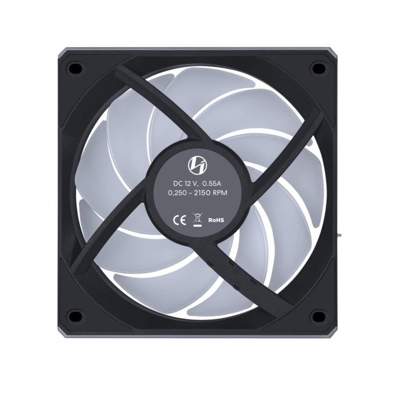 Lian Li UNI RGB Fan CL Wireless 120mm - Black - 3x Fans with Wireless Controller - Static Pressure