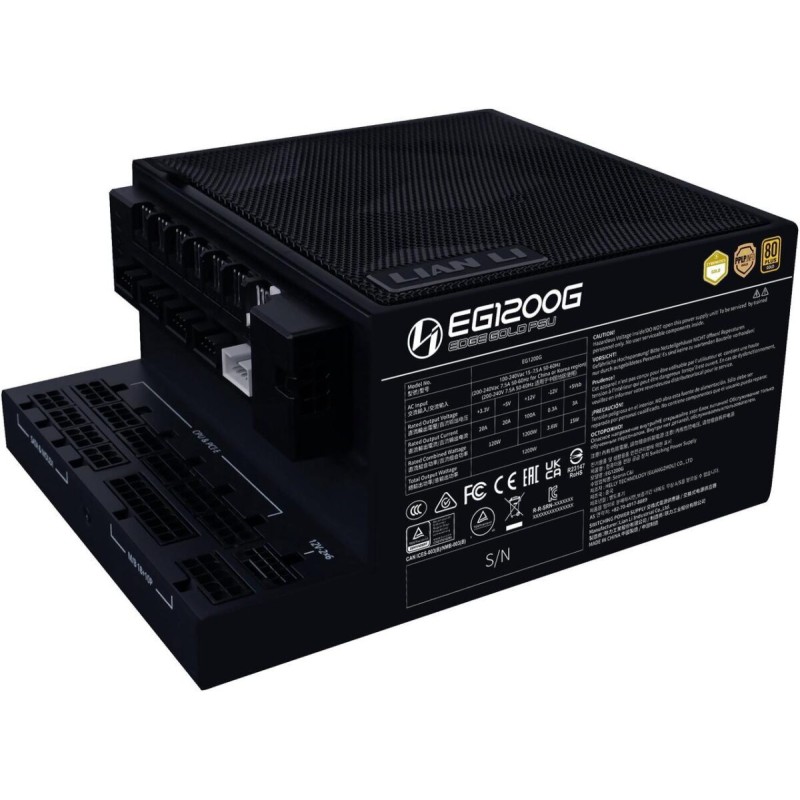 Lian Li Edge 1200W PSU - Black - 80+ Gold, Fully Modular, USB Hub — Buy in Cyprus with Fast Delivery
