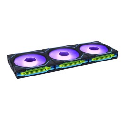 Lian Li UNI FAN INFINITY SL-INF Wireless 120mm - 3-Pack, Black - Reverse Air Flow, Controller Included