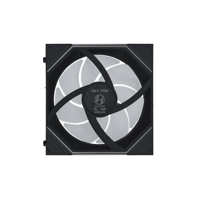 Lian Li UNI FAN INFINITY SL-INF Wireless 120mm - 3-Pack, Black - Reverse Air Flow, Controller Included