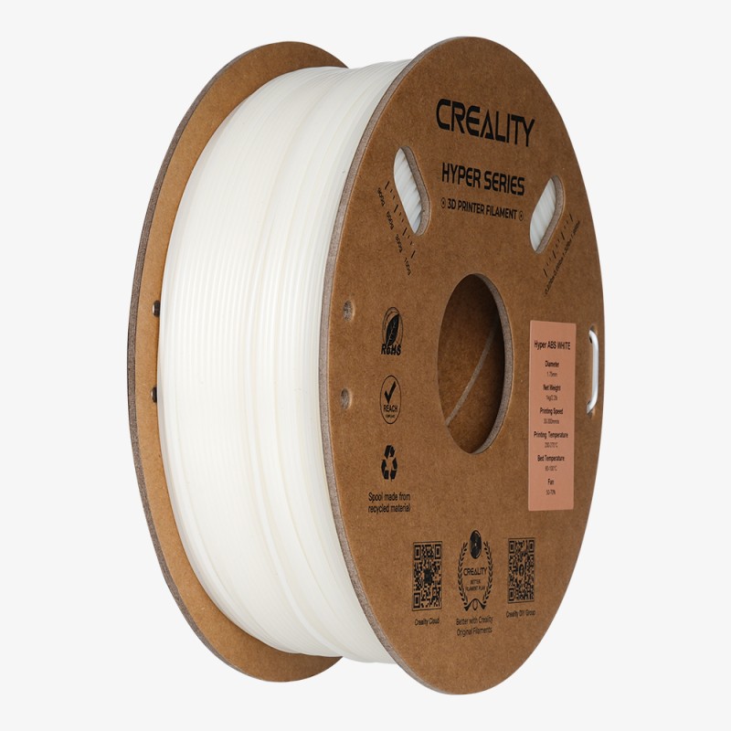 Creality Hyper ABS White 1.75mm Filament - 1 kg Spool — Buy in Cyprus with Fast Delivery