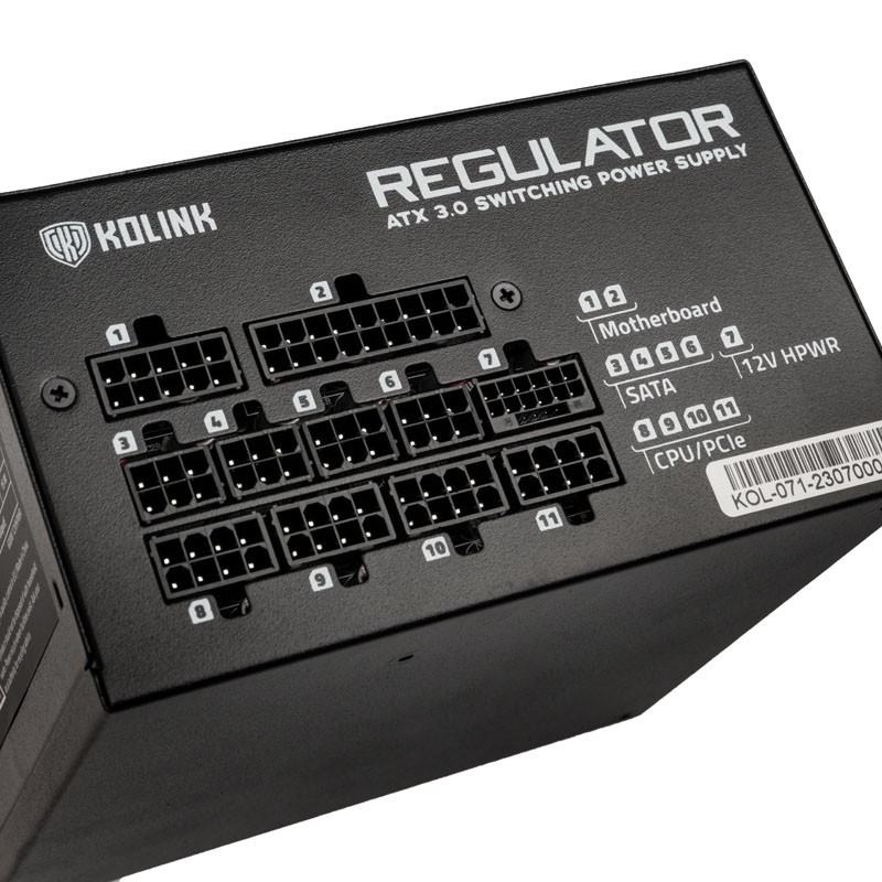 Kolink REGULATOR 850W Modular 80+ Gold PSU Power Supply - Gen 5 - ATX 3.0, PCIe 5.0 — Buy in Cyprus with Fast Delivery