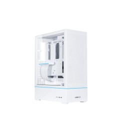 LIAN LI SUP01 White - SUP01 - 45L Stand-Up Vertical PC Case with aRGB and 3x120mm Fans — Buy in Cyprus with Fast Delivery