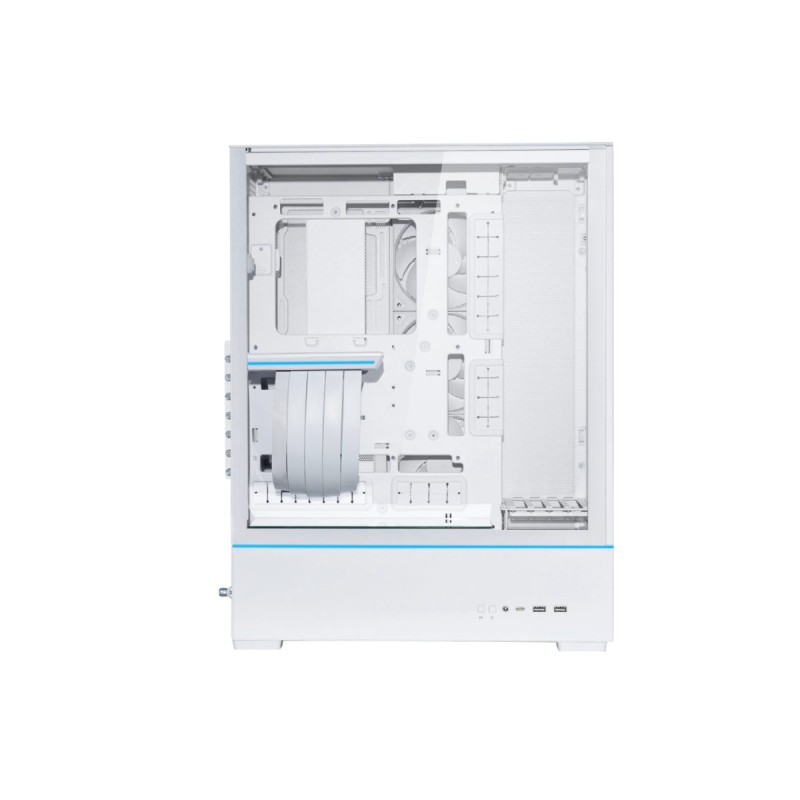 LIAN LI SUP01 White - SUP01 - 45L Stand-Up Vertical PC Case with aRGB and 3x120mm Fans — Buy in Cyprus with Fast Delivery