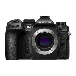 Olympus OM System OM-1 II body - OM-1 II - Black, includes CB-USB13 USB cable, shoulder strap, BLX-1 battery