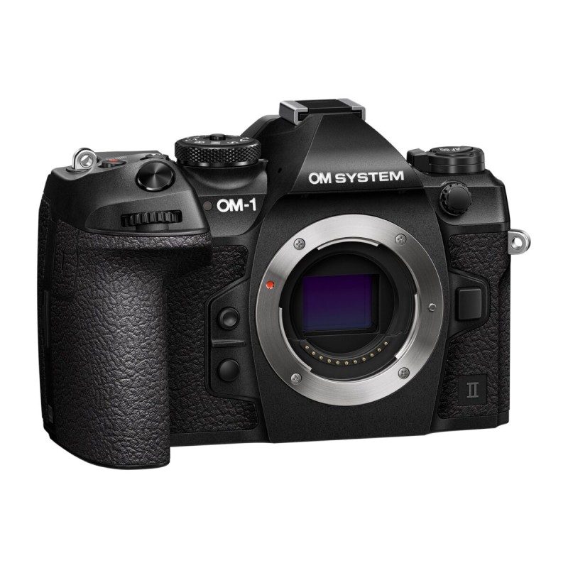 Olympus OM System OM-1 II body - OM-1 II - Black, includes CB-USB13 USB cable, shoulder strap, BLX-1 battery