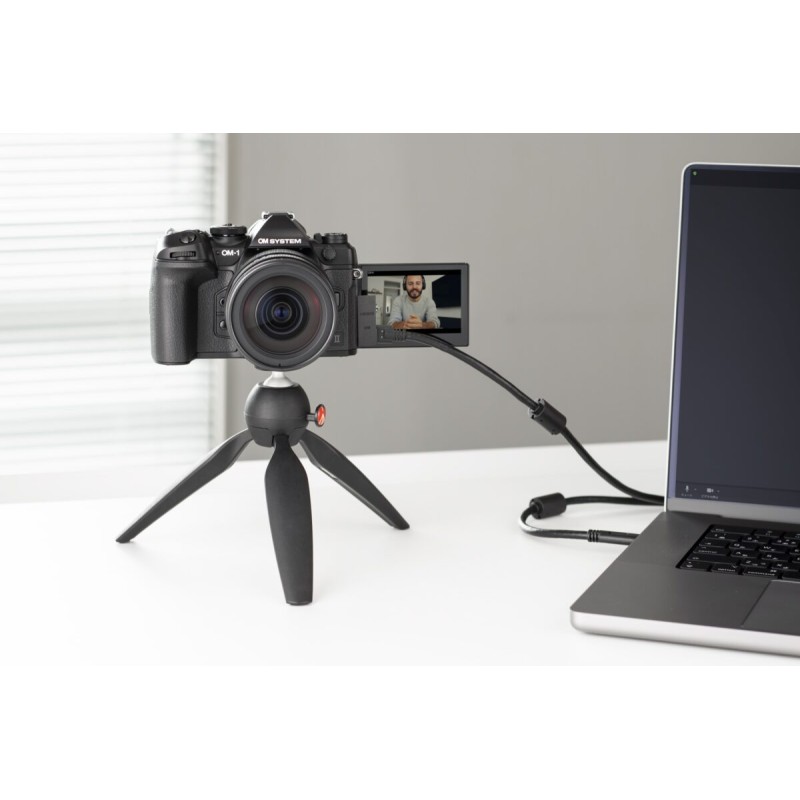 Olympus OM System OM-1 II body - OM-1 II - Black, includes CB-USB13 USB cable, shoulder strap, BLX-1 battery