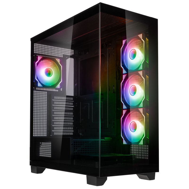 Kolink Unity Arena ARGB Midi Tower - Black, E-ATX, 420mm GPU clearance, 4 ARGB Fans — Buy in Cyprus with Fast Delivery