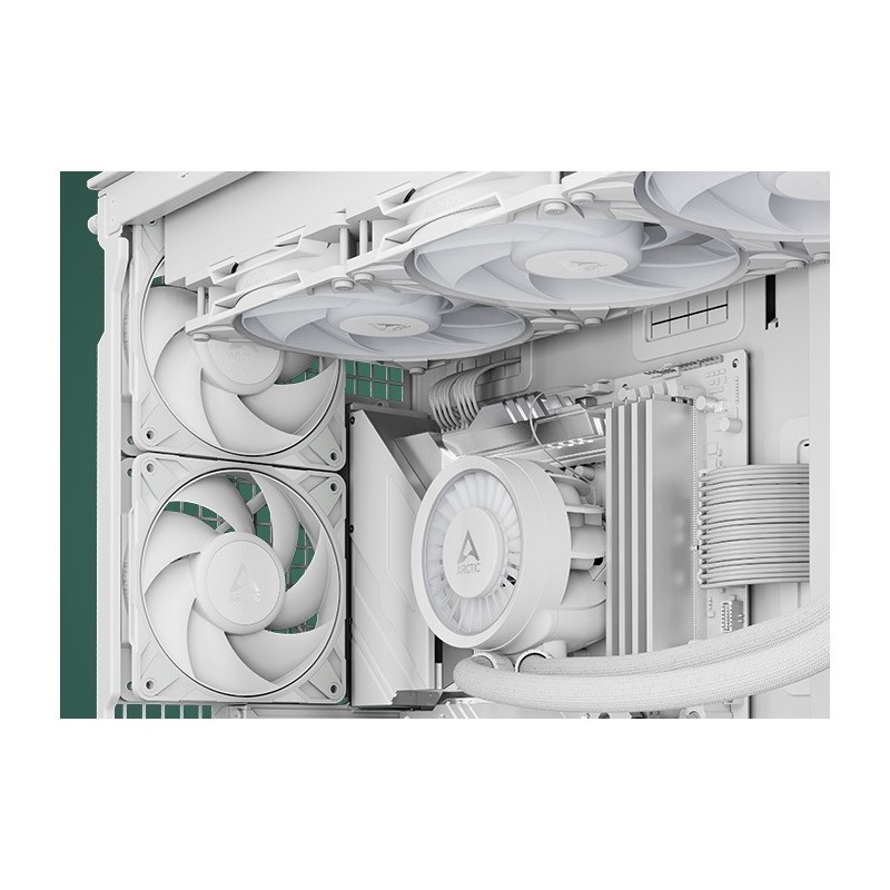 Arctic P12 Pro PST - P12 Pro PST - White, 120mm PWM Case Fan, Fluid Dynamic Bearing, 3000 RPM