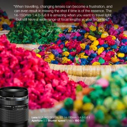 Olympus M.Zuiko Digital 14-150mm F4-5.6 II Lens - EZ-M1415-2 - Black, MFT Mount — Buy in Cyprus with Fast Delivery