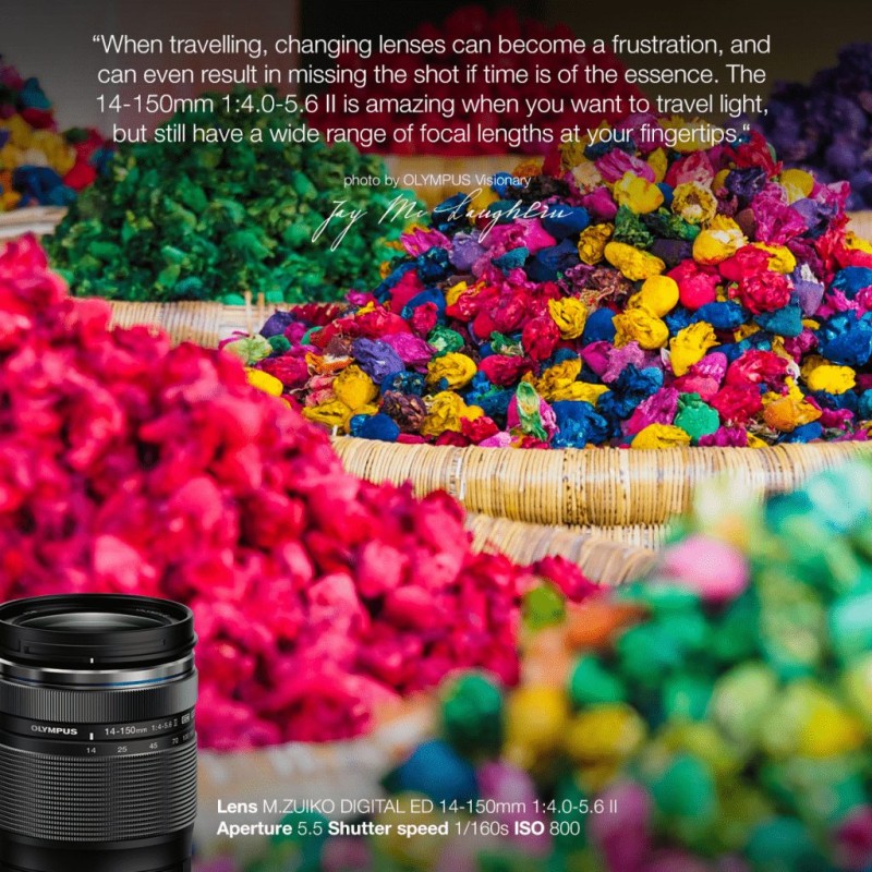 Olympus M.Zuiko Digital 14-150mm F4-5.6 II Lens - EZ-M1415-2 - Black, MFT Mount — Buy in Cyprus with Fast Delivery