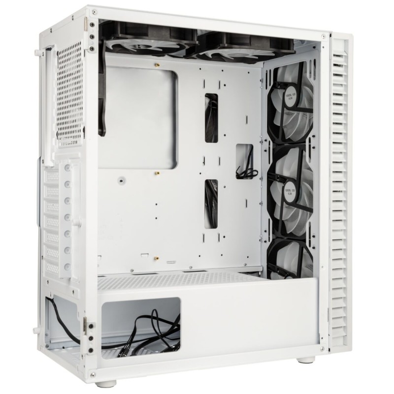 Kolink Observatory HF Mesh ARGB Midi Tower Case - White - 6 ARGB Fans (3x140mm + 3x120mm) — Buy in Cyprus with Fast Delivery
