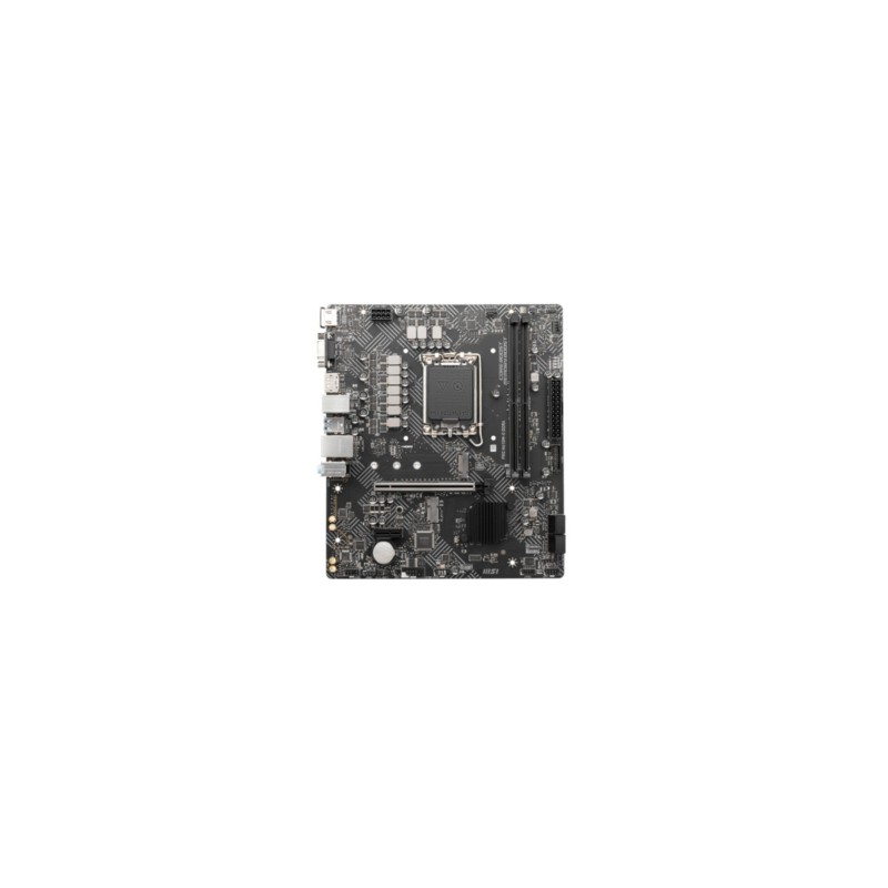 MSI PRO H610M-G - LGA1700 Micro-ATX Motherboard, Intel H610, DDR5, 2x DIMM, 96GB Max, HDMI 2.1 & DP1.4, Black