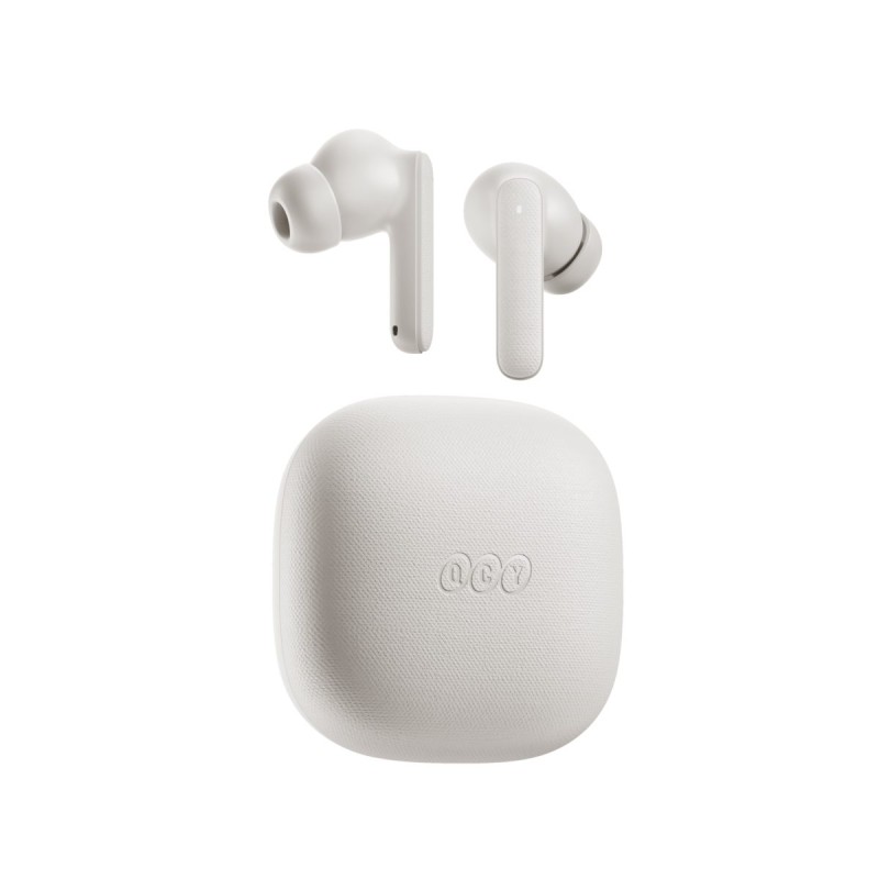 QCY Buds White - QT43 - TWS Earbuds, 10mm Drivers, 35h Total Playtime, Wind Noise Reduction — Buy in Cyprus with Fast Delivery
