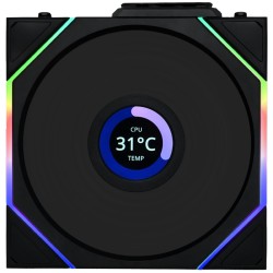 Lian Li UNI FAN TL-LCD Wireless 120 - TL-LCD - 3x120mm, Black, ARGB, Wireless Controller — Buy in Cyprus with Fast Delivery