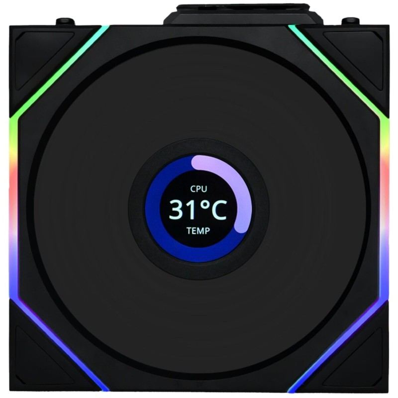 Lian Li UNI FAN TL-LCD Wireless 120 - TL-LCD - 3x120mm, Black, ARGB, Wireless Controller — Buy in Cyprus with Fast Delivery