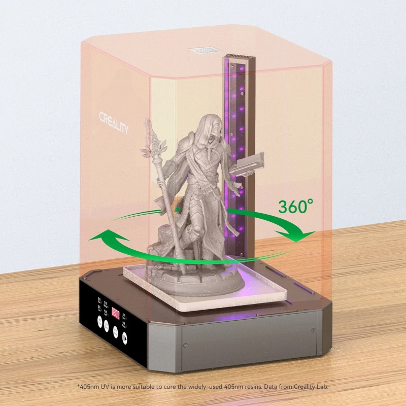 CREALITY All-in-One Washing & Curing Machine - UW-03 - Compact 2-in-1 UV wash & cure (21.5×16.5×30 cm)