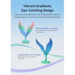 Creality Hyper PLA Rainbow Wild Blossom Long Grad Filament - Rainbow Gradient, 1.75mm, 1kg — Buy in Cyprus with Fast Delivery