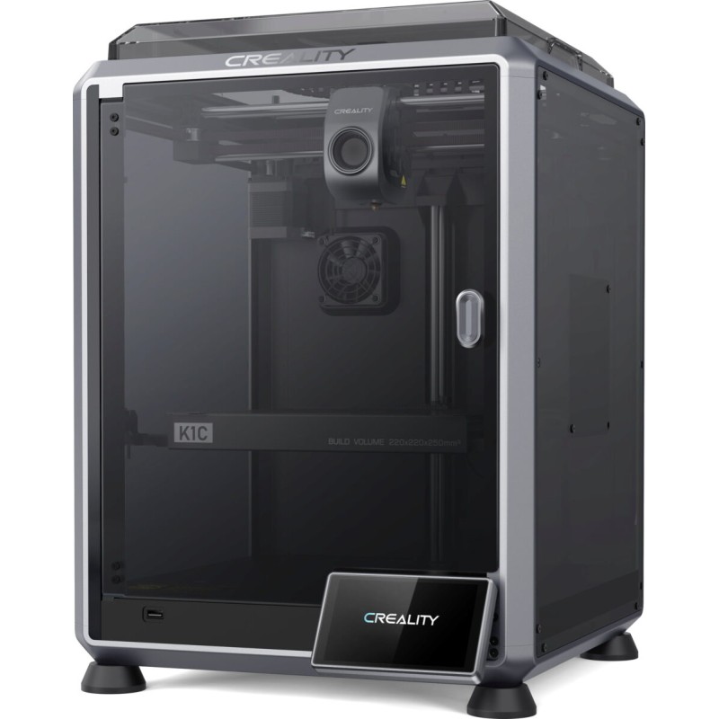 CREALITY K1C 3D Printer - K1C - High-Speed Enclosed FDM, Silent Fans, Tri-Metal Unicorn Nozzle
