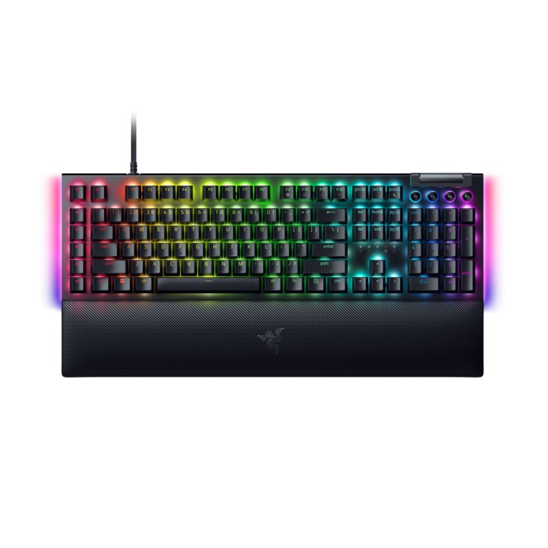 Razer BLACKWIDOW V4 - V4 - RGB Mechanical Keyboard, Underglow LED, Macro, Yellow Linear Switch