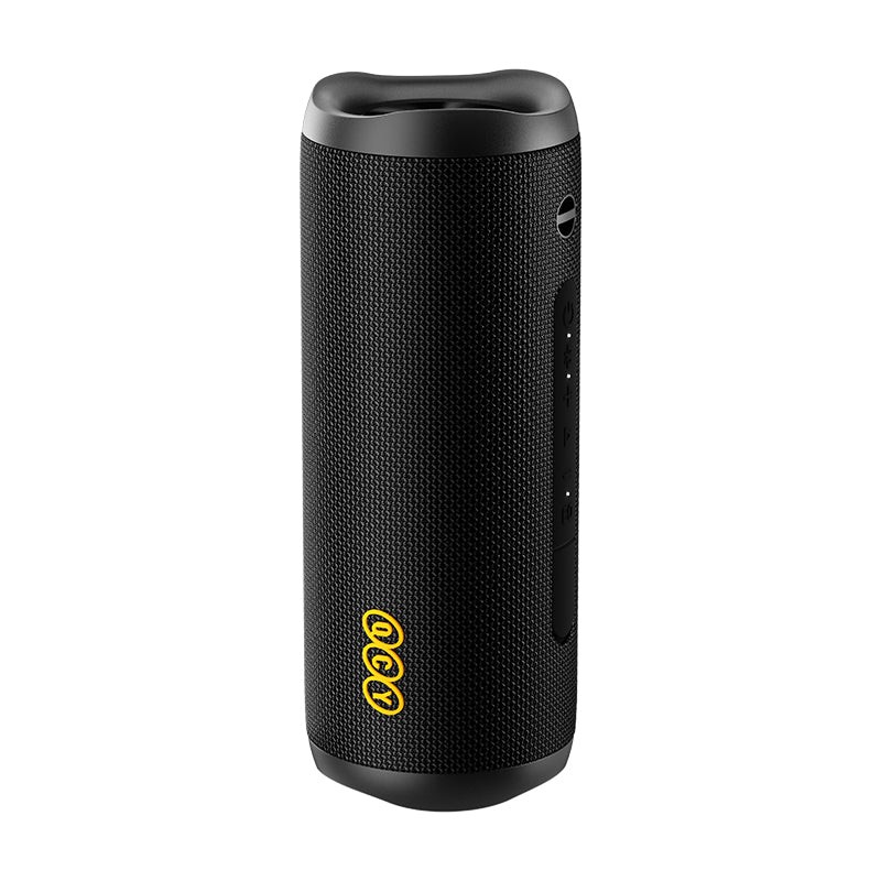 QCY SP7 Black - Portable Bluetooth Speaker - 40W Stereo, RGB Light Show, Mic for Calls — Buy in Cyprus with Fast Delivery