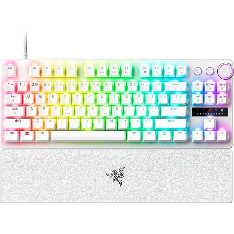 Razer Huntsman V3 Pro - Huntsman V3 Pro - White, 87% TKL, Optical Gen-2, Analog, US Layout — Buy in Cyprus with Fast Delivery