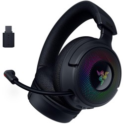 Razer Kraken V4 - Wireless 7.1 RGB Gaming Headset - Dual Wireless (2.4G+BT) USB-A - PC/PS5/PS4