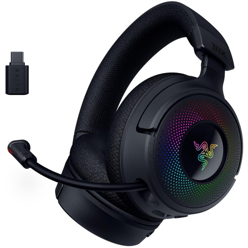 Razer Kraken V4 - Wireless 7.1 RGB Gaming Headset - Dual Wireless (2.4G+BT) USB-A - PC/PS5/PS4