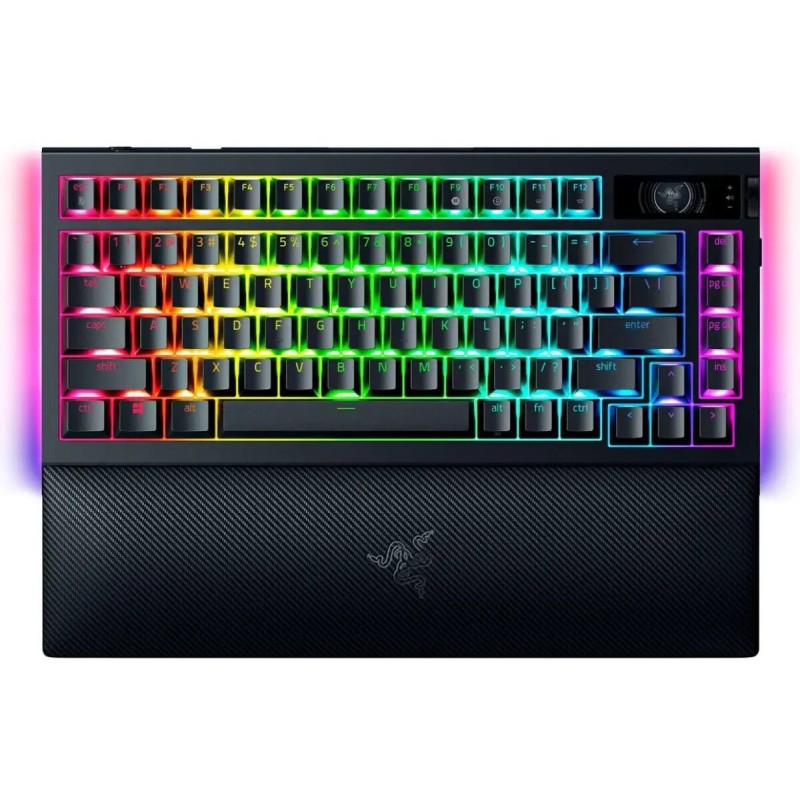 Razer BLACKWIDOW V4 75% Pro Wireless Mechanical RGB Keyboard - V4 - (75% form factor, Orange tactile switch, Wireless)