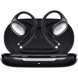 QCY Crossky R70 Open Ear Wireless Headphones - R70 - Black, BT 6.0, SBC/AAC/LDAC, 52h battery
